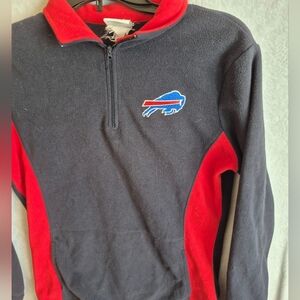 Buffalo Bills Womens S 1/4 Zip Fleece Pullover